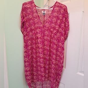 Women's sz large Old Navy cover up sheer pink